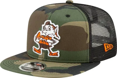 Zdjęcie produktu dla Czapka z daszkiem Throwback Cleveland Browns Mesh 9Fifty Snapback Cap wood