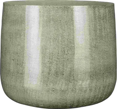 Produktbild von Mica Decorations Benson Blumentopf – H27 x Ø32 cm – Metall – Hellgrau