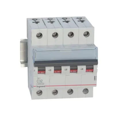 Obrázok produktu pre Legrand TX3, Miniatúrny istič, Typ C, IP20, 240 - 415 V
