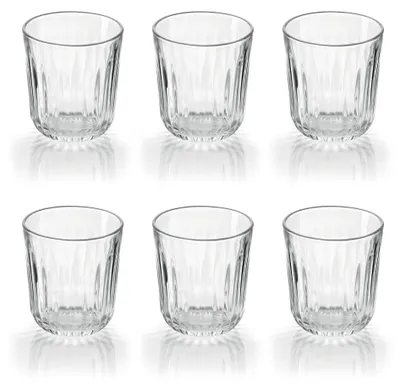 6 Trinkgläser, klar, Ø 8,5 x 9 cm, 300 ml, spülmaschinengeeignet