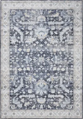Produktbild von Interiyou Waschbarer Teppich Gent Blau 200x300 cm