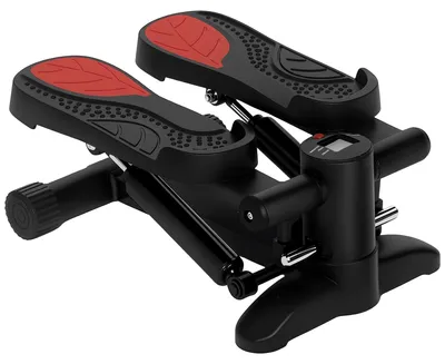 Produktbild von Mini-Stepper, Kompaktes Stepper-Gerät für Workout, Fitness-Stepper mit LCD-Monitor und rutschfesten Pedalen, Schwarz