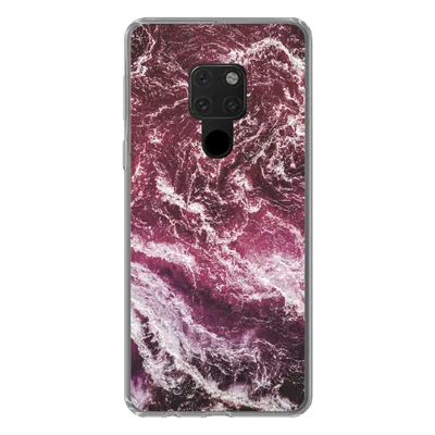 Produktbild von MuchoWow® Handyhülle Schutzhülle Hülle für Huawei P40 Lite Natursteine - Lila - Marmor Silikon Softcase Handy Hülle - Handy