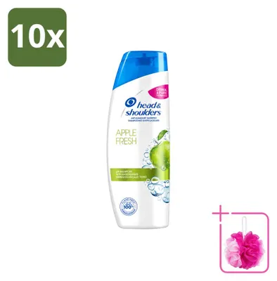 Obrázok produktu pre 10 kusov šampónu Head & Shoulders Apple Fresh proti lupinám - 1 liter - balenie s 10 kusmi