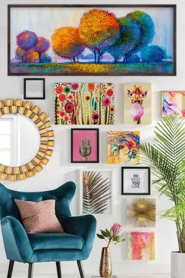 Obrázok produktu pre Wallity, elegantné obrazové panely z MDF s rámom vyrobeným zo 100% masívneho dreva, rozmer 33 x 70 cm