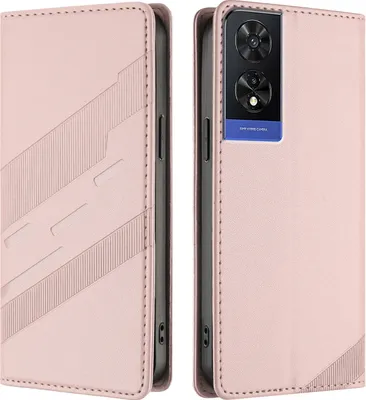 Obrázek produktu pro Pouzdro pro TCL 505,Polyuretankožené peněženkové pouzdro s přihrádkou na karty a funkcí stojánku Pink