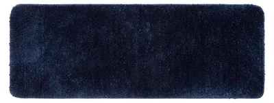 Obrázek produktu pro Koupelnová rohož, protiskluzová, omyvatelná, tmavě modrá, 45x120 cm, mikrovlákno