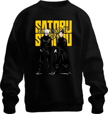 Produktbild von Satoru Gojo Geto Strongest Duo Jujutsu Kaisen Anime Ästhetik Japan Y2K Uni Sweatshirt Pullover, Schwarz, M