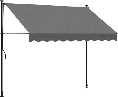 Obrázek produktu pro Stahovací markýza antracit 250x150 cm látka a ocel