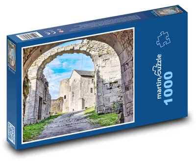 Zdjęcie produktu dla Puzzle 1000 Średniowieczne Miasto - Francja - martinpuzzle