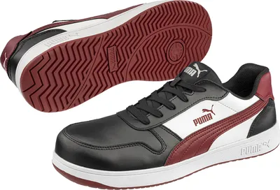 Immagine prodotto di Puma scarpa di sicurezza Frontcourt BLK/WHT/RED Low secondo EN ISO 20345:2011 S3 ESD FO HRO SR nero taglia 45
