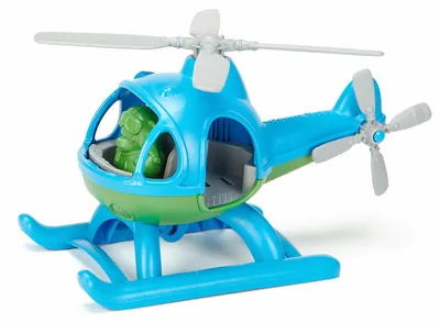 Produktbild von Green Toys Helikopter blau nachhaltiges Spielzeug
