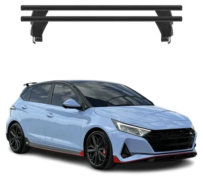 Produktbild von OMAC Menabo Dachträger Grundträger für Hyundai i20 N 2020-2023 Querträger Schwarz, KI-generiertes Bild