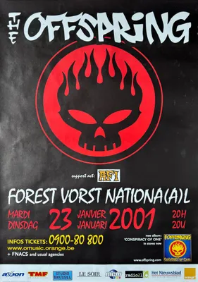 Obrázok produktu pre The Offspring – Koncert v Belgicku, 2001 – Plagát – 61x91 cm
