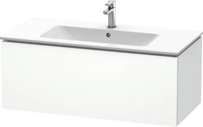 Produktbild von Waschtischunterbau L-CUBE 1020x481x400mm weiß matt weiß matt