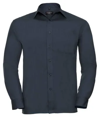 Produktbild von Russell Collection - "Classic" Hemd für Herren Langärmlig LT5374 (M) (Dunkelblau)