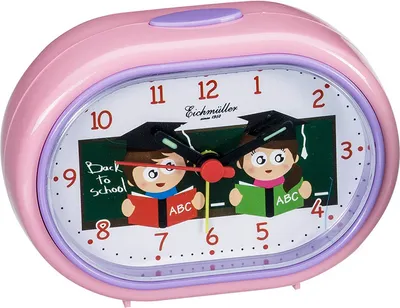 Produktbild von Analoger Wecker Kinderwecker Reisewecker rosa - Back to School