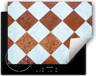 Produktbild von DarHaus Herdabdeckplatte 70x52 cm Anti Rutsch Matte Aufrollbar, bronze - Mosaik