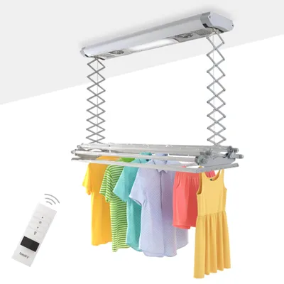 Image de Étendoir électrique de plafond Foxydry Air 122 cm - acier et aluminium