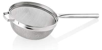 Immagine prodotto di Scolapasta grande da cucina con manico cavo, acciaio inox, diametro 36 cm