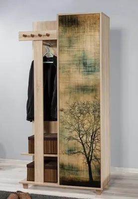 Obrázek produktu pro Skye Decor, Garmanto 90 - 729, skříně, předsíňový stojan, dub Sonoma, 90 x 192 x 36 cm