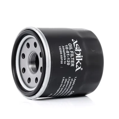 Produktbild von Ölfilter ASHIKA 10-01-120 Anschraubfilter für NISSAN Qashqai / Qashqai +2 I (J10, NJ10) für MAZDA CX-5 (KE, GH) für RENAULT Clio III Schrägheck