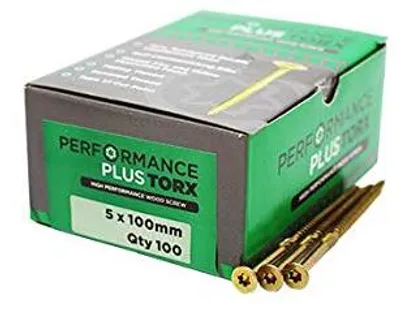 Torx Plus Holzschrauben 4 x 60 mm, 200 Stück, mit Bit