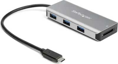 Immagine prodotto di hub USB a 3 porte Startech HB31C3ASDMB Argento