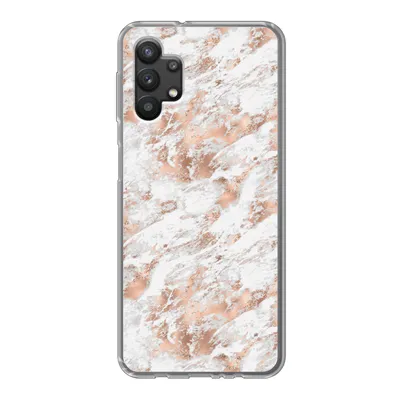 Produktbild von MuchoWow® Handyhülle Schutzhülle Hülle für Samsung Galaxy A32 5G Roségold - Muster - Marmor - Luxus Silikon Softcase Handy Hülle - Softcase