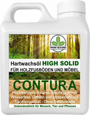 Produktbild von 1 Liter - Contura Premium Hartwachsöl High Solid Holzöl Fußböden Möbel Holzschutz