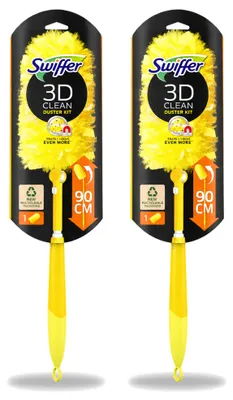 Produktbild von 2 x Swiffer Duster XXL Teleskop-Staubwedel mit 90 cm Griff und 1 Staubtuch - Vorteilspackung - 2 Stücke