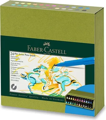 Zdjęcie produktu dla FABER-CASTELL Tuschestift Pitt Artist Pen B 24er A.box
