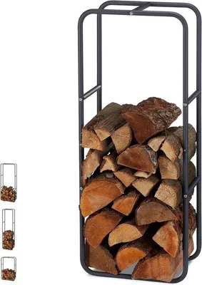 Immagine prodotto di Supporto per legna da ardere, resistente alle intemperie, 100x40 cm, antracite