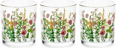 Produktbild von Set mit 3 dekorierten Gläsern „Bloom“, 25 cl