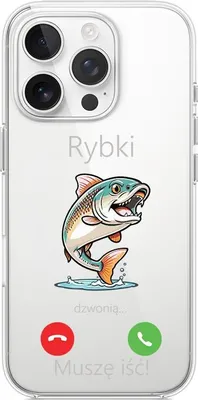 Produktbild von iPhone 15 Pro Hülle, Transparent, Silikon Flexi, Fischklingeln