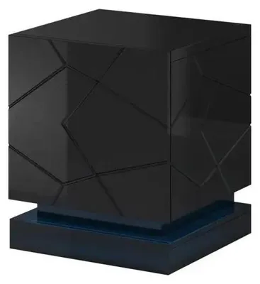 Immagine prodotto di Comodino QIU 2 pz. 46x41,5x53 cm nero lucido/nero lucido
