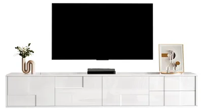 Produktbild von Lowboard / TV‑Schrank / TV‑Lowboard , mit 3 Türen & 2 Schubladen, viel Stauraum für Wohnzimmer