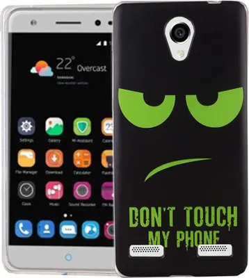 Produktbild von Handy Hülle für ZTE Blade L7 Cover Case Schutz Tasche Motiv Slim Silikon TPU Dont Touch My Phone Grün
