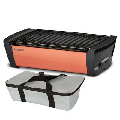 Produktbild von Enders 1362 Aurora Holzkohlegrill inkl. TASCHE, Zischgrill BBQ Grill Party Lüftertechnologie, coral
