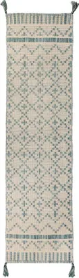 Zdjęcie produktu dla bieżnik Leela Ivory/Teal 60x200 cm