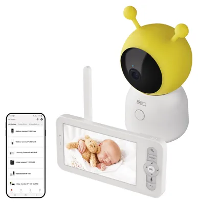 Productafbeelding van Emos H4052, 3 MP, CMOS-sensor, 4x optische zoom, 25,4 / 2,8 mm (1/2.8"), bereik van 10 meter, Wi-Fi