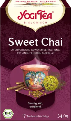 Produktbild von Yogi Tea Sweet Chai 34g (17x2g) -