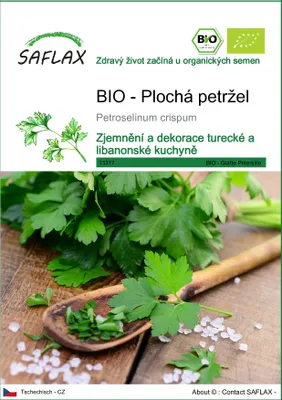 Obrázek produktu pro SAFLAX - BIO - Plochá petržel - Petroselinum crispum - 600 Semena