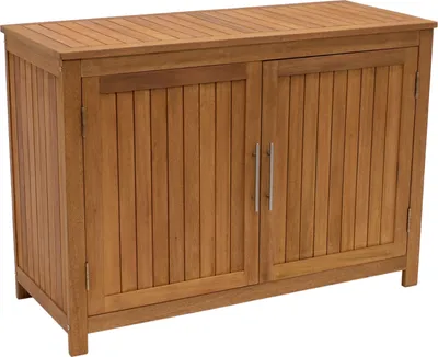 Produktbild von DEGAMO Gartenschrank CABINET 120x50x85cm mit 2 Türen, Eukalyptus geölt