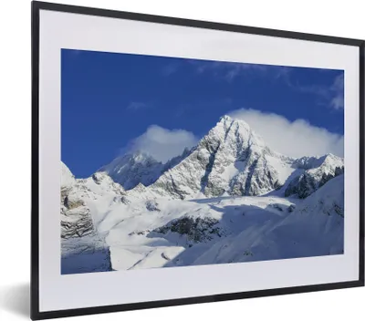 Produktbild von MuchoWow® MuchoWow® Gerahmtes Poster Der österreichische Berg im Nationalpark Hohe Tauern 40x30 cm - Poster mit zchwarzem Bilderrahmen - Bilderrahmen - Poster im Rahmen