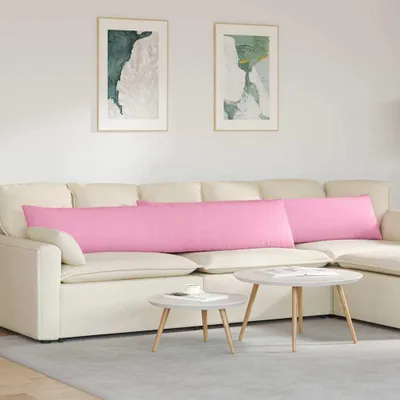 Produktbild von vidaXL Sofakissen 2 stk. Stoff Rosa 200 x 40 cm