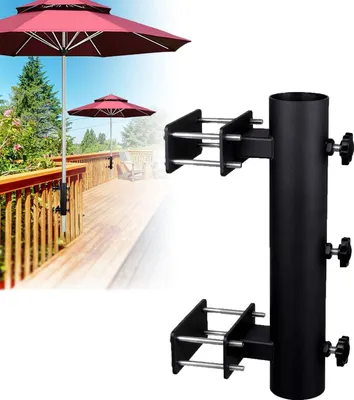 Immagine prodotto di Supporto per ombrellone resistente, adatto a panchine e balaustre di patio