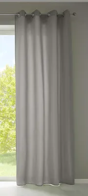 Produktbild von 1er Set Vorhänge Schal Ösen »Berlin« HxB 175x140 cm Hellgrau Blickdicht Microsatin Lichtdurchlässig Uni Matt 20405N