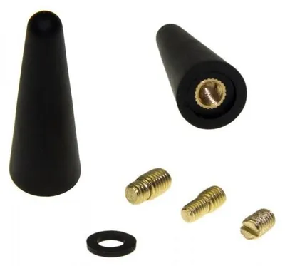 Produktbild von Premium Mini 5cm Kurzstab Stab Antenne Schwarz Auto Radio für viele Fahrzeuge