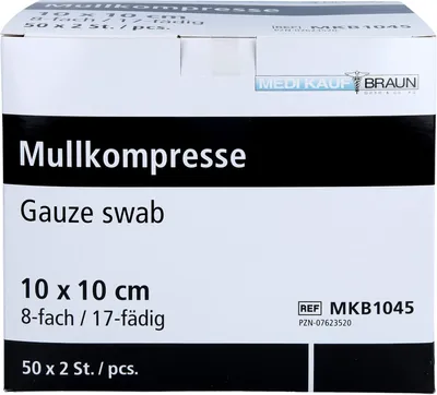 Zdjęcie produktu dla Sterylne gaziki 10cmx10cm, 50X2 szt KOM